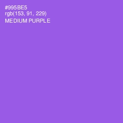 #995BE5 - Medium Purple Color Image